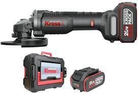 Kress Angle Grinder 115mm 2x4Ah + 6A charger + case