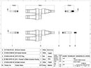 MC4 2-1 T Branch Connector Pair