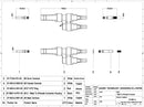 MC4 2-1 T Branch Connector Pair